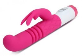 Luxe G Rabbit Plush Stroker Pink Vibrator