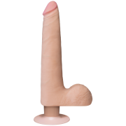 The Realistic Cock Balls Vibrating 9 inches Slim Beige