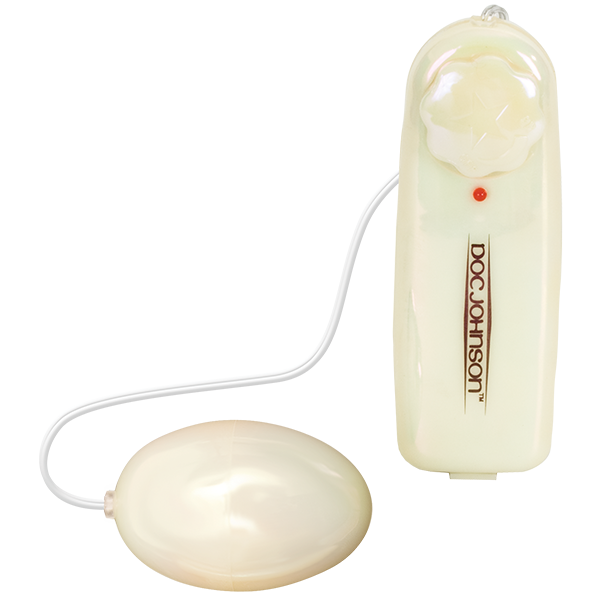Vibrating Egg with Controller Ivory White