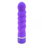 Sophia Twistty Silicone Vibrator Neon Purple