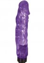 Crystal Cock Big Boss Light Up Tip Purple Vibrator