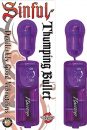 Sinful Thumping Bullet Vibrator Purple