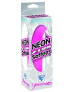 5in neon jr. g-spot waterproof softee - pink