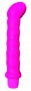 Neon Ribbed G-Spot Vibrator Pink