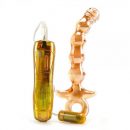 Icicles No. 15 Hand Blown Glass Massager 10 Function Gold