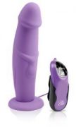 Elite Vibrating 6 Inches Dildo Silicone Purple