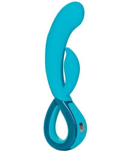 Leia Rechargeable Dual Action Waterproof Wand - Blue