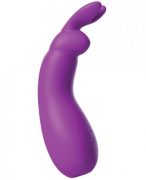 Foxy Bunny Rechargeable Cliroal Vibrator Purple