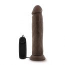 Dr. Skin Dr. Throb 9.5 inches Vibrating Cock Suction Cup Brown