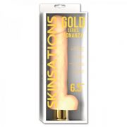 Skinsations Gold Bonanza 6.5 inches Vibrating Dildo