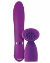 Inya Blossom Purple Vibrator with Clitoral Sleeve