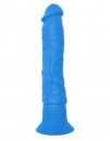 Neon Luv Touch Wall Banger Blue Vibrating Dildo